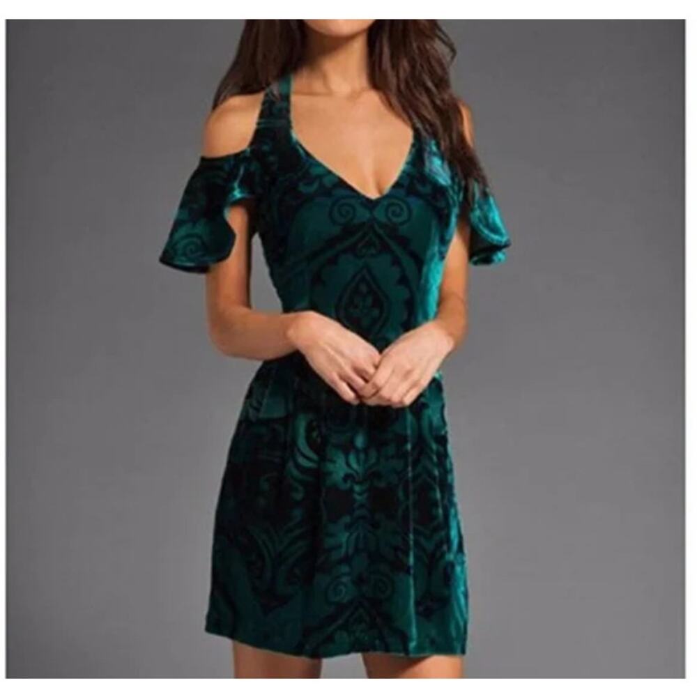 NWT Nanette Lepore for Neiman Marcus Velvet Dress size 8 Damsel in Distress